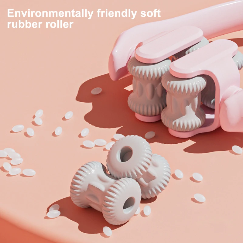 

Двухроликовый массажер для пальцев с эластичной ручкой, портативный массажный инструмент для снятия усталости с суставов рук