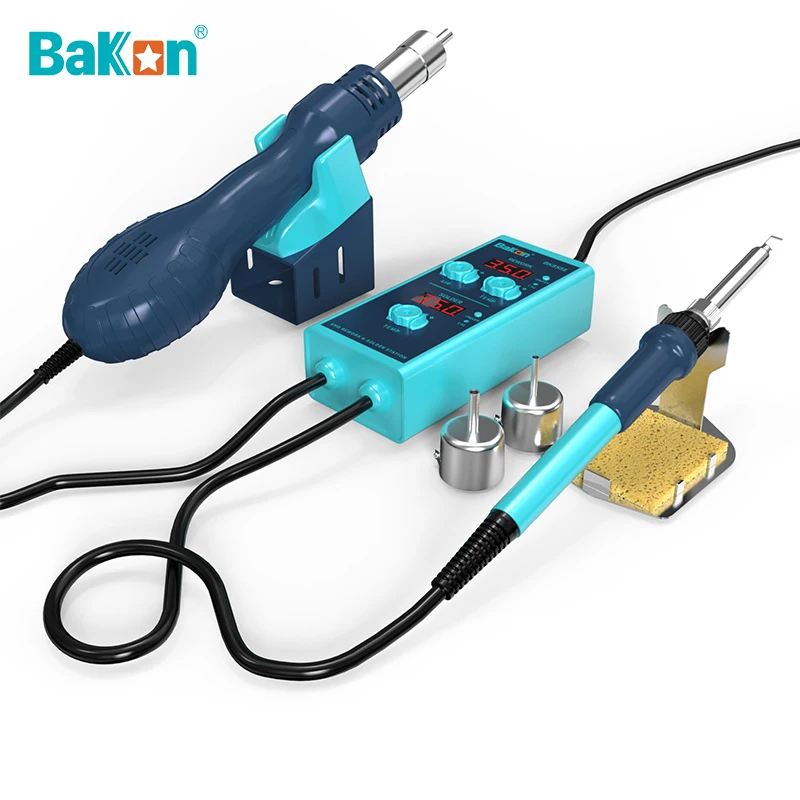 

Bakon Portable Electric Welders Soldering Heat Gun 550W Auto Sleep Welding Rework Hot Air Soldering Station BK858S BK858E