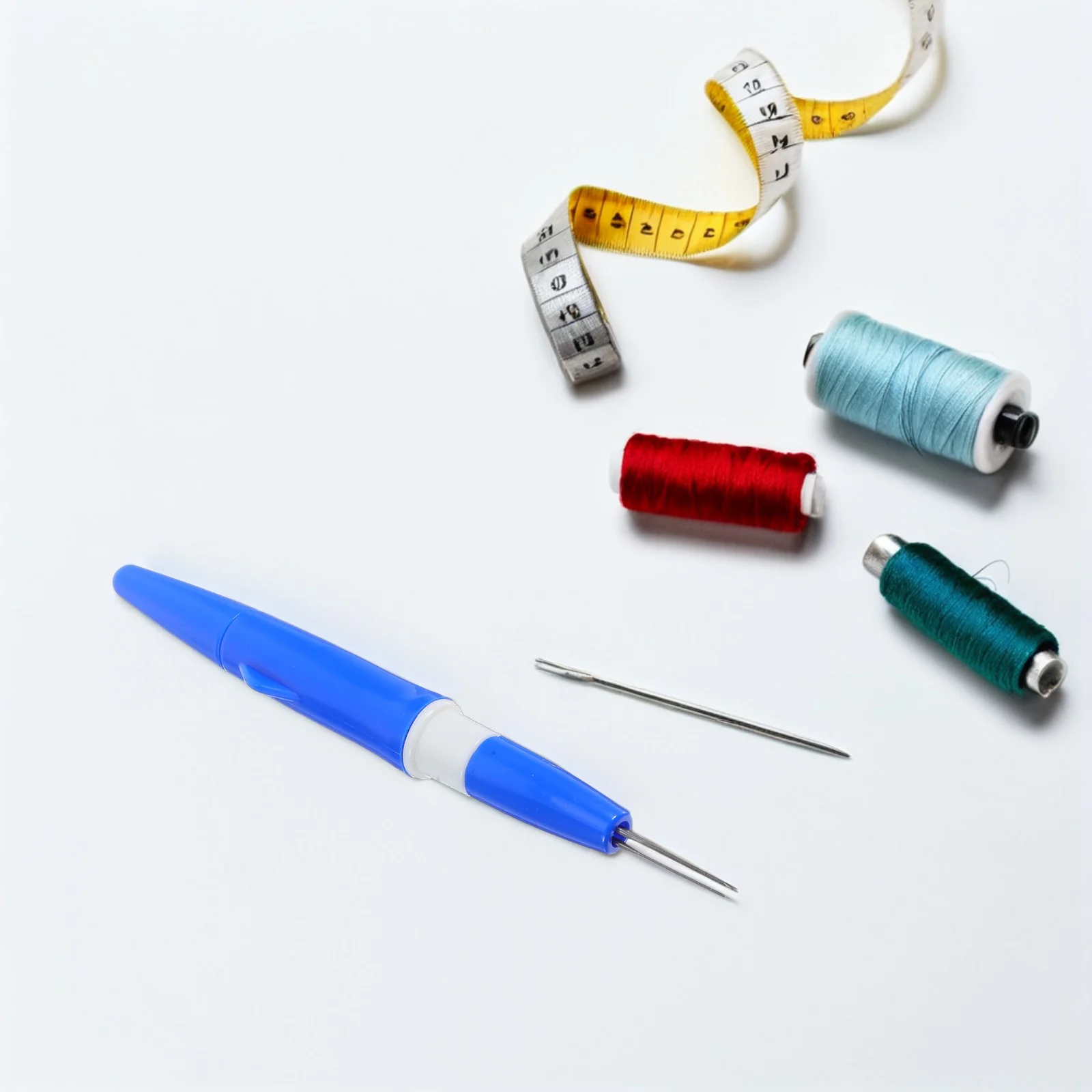 

Three-stitch Pen Punching Needle for Embroidery Kits Tine Pens Stitching Tool Blue