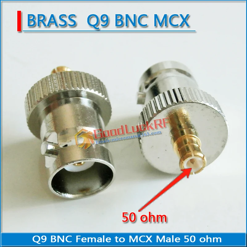 BNC Q9 To MCX Connector Socket BNC Female To MCX Male Extender Disc Plug BNC - MCX M/F DVB-T TV Antenna Straight Coaxial 50Ohm