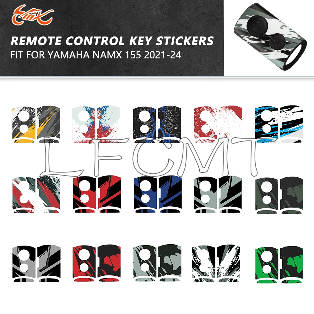 

Motorcycle DIY Key Fob Decoration Sticker Fit for Yamaha NMAX155 NVX NVX155 XMAX XMAX300 Remote Control Key Decals Sticker
