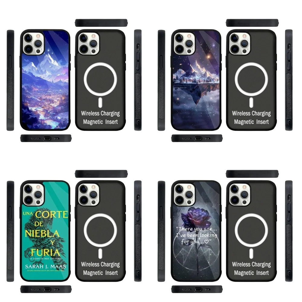 

A Court of Mist and Fury Phone Case Strong Magnetic For IPhone 16,15,14,13,Pro,Max,Plus,11,12,Mini For Magsafe Wireless Charging