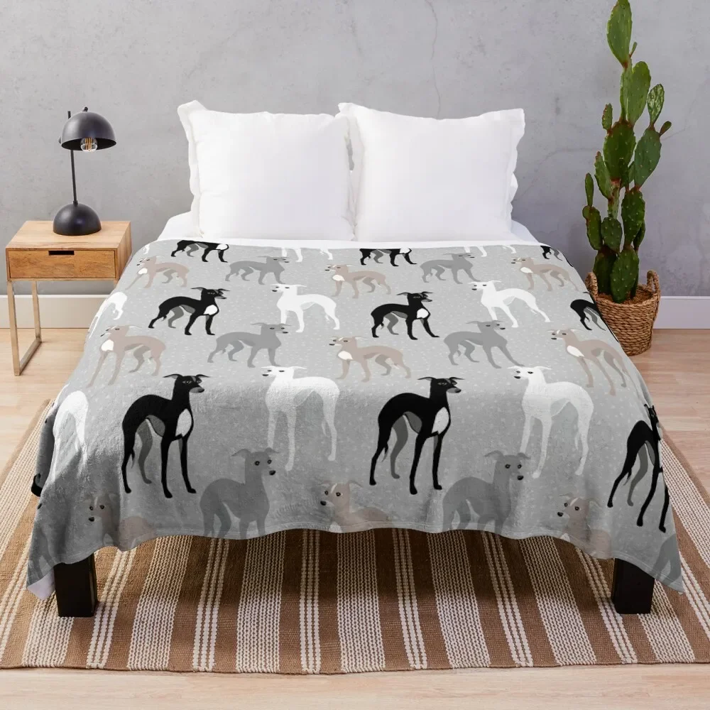 

Italian Greyhounds Throw Blanket Moving Sofa Quilt Hair blankets and throws Blankets