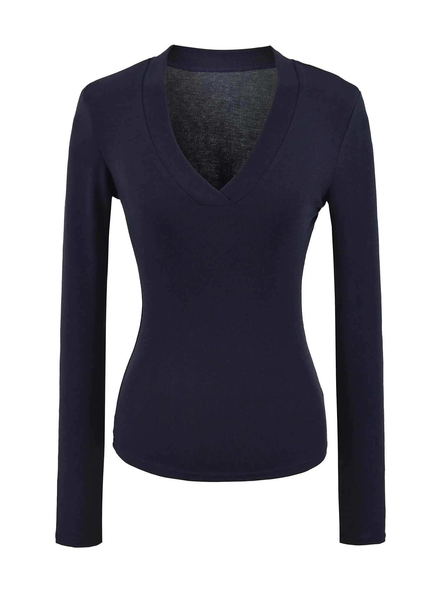 مثير سليم صالح طويل Sve V-Ne تي شيرت الأمريكية الساخنة فتاة Sle المرأة Faion رداء علوي غير رسمي الخصر مقصوص قاعدة irt #4