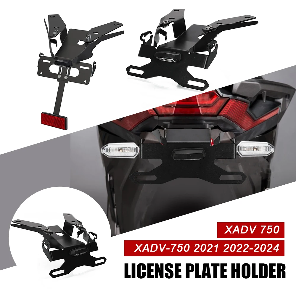 2025 XADV750 Motorcycle License Plate Holder Fender Eliminator Frame Bracket FOR HONDA XADV xadv750 X-ADV750 2021 2022 2023 2024