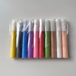 Coloured sand  for sand art 10 colors/set Sand tubes 10ml about 15g each color, free shipping