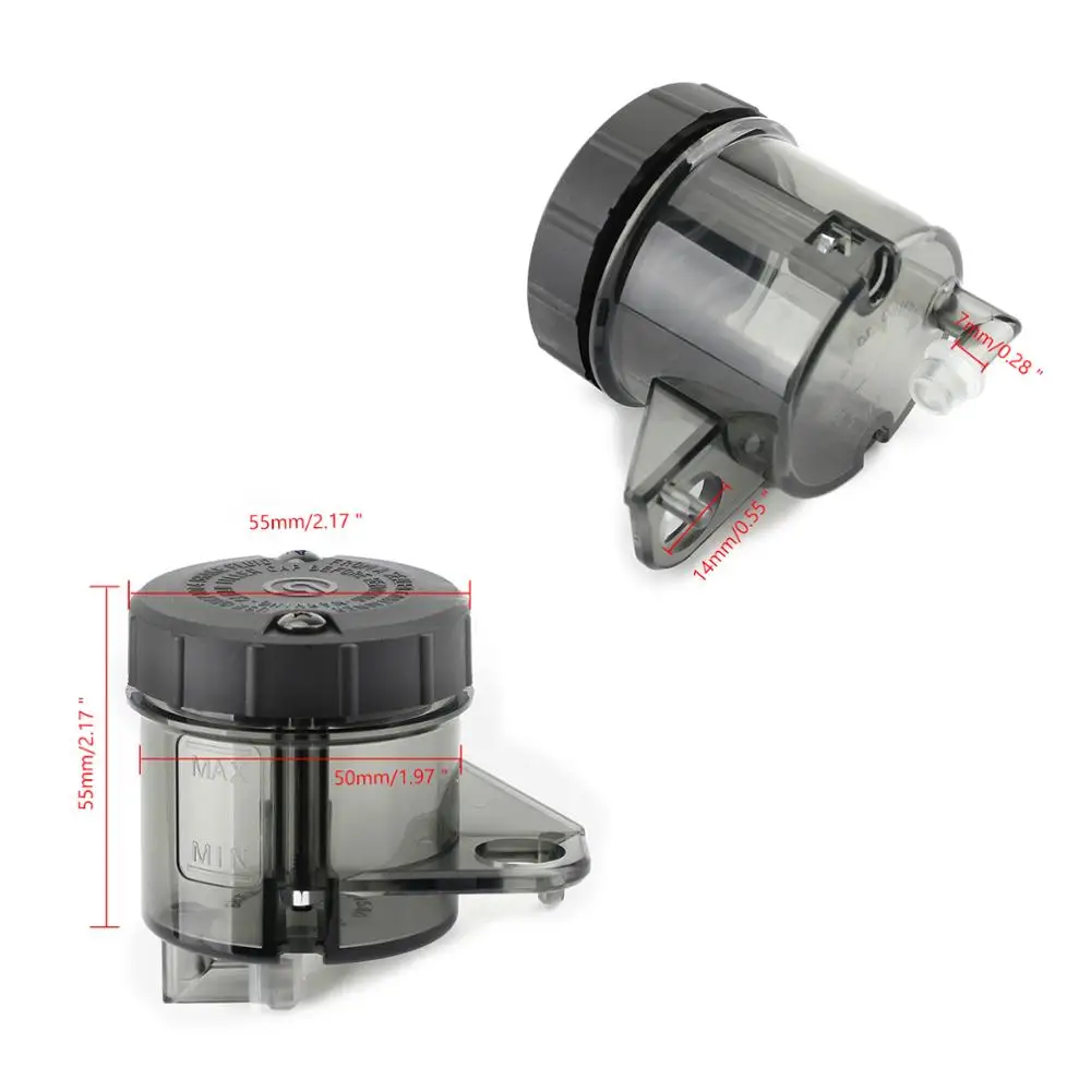 Areyourshop Universal Motorcycle Front Brake Clutch Master Cylinder Fluid Reservoir Oil Tank Cup for BMW R Nine T for Yamaha R1