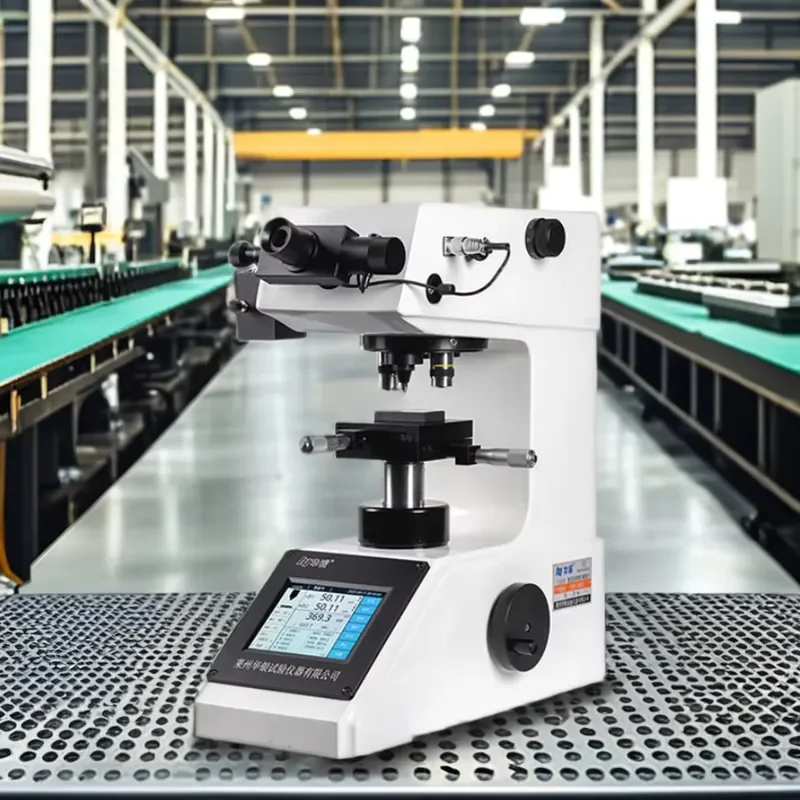 HUAYIN Benchtop Micro Hardness Tester with Digital Measuring Eyepiece Fine Wire Tester Meter
