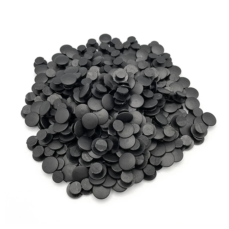 100Pcs Black Plastic Shoe Buttons DIY Parts For Kid's Women's Clogs Slippers Garden Shoe Pins Buckles Accessories Wholesale