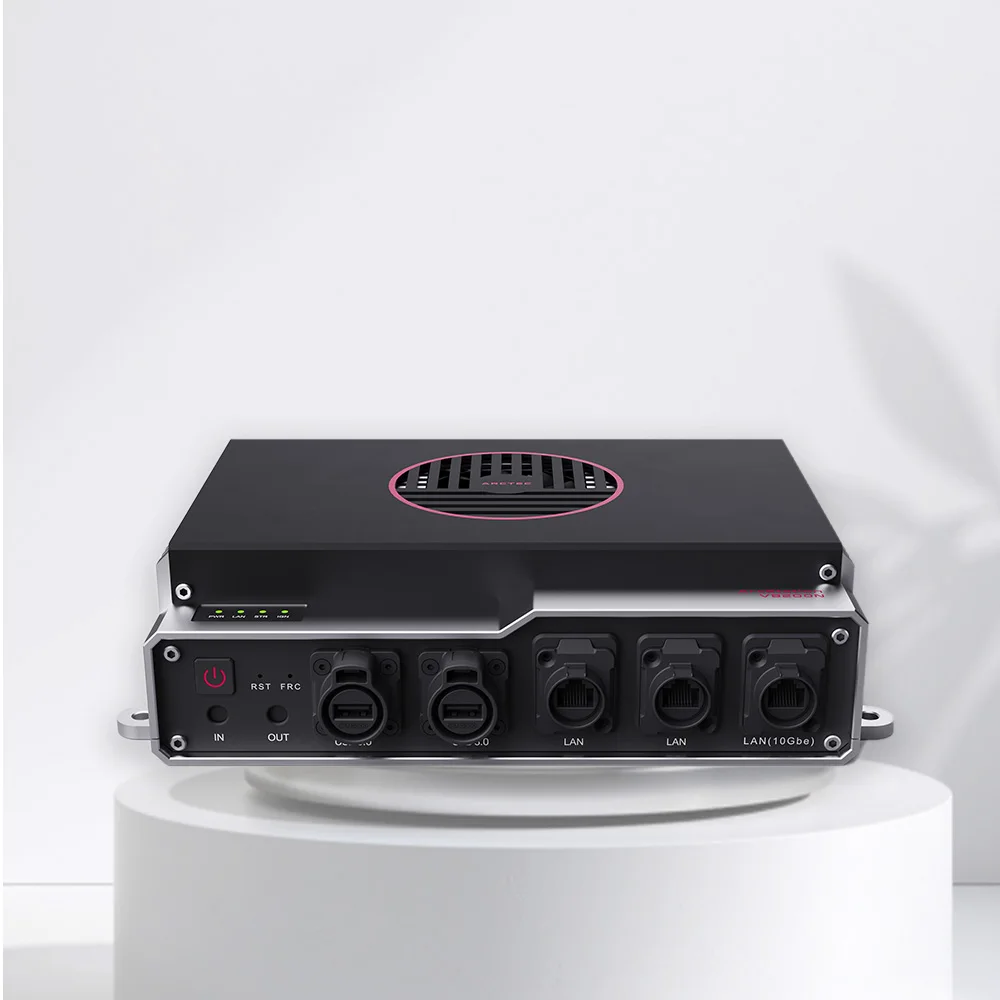 Unidad de Computación de Borde Compacta de 32G 200TOPS con NVIDIA Jetson AGX Orin para Camiones Contenedores Autónomos con Algoritmos de Negocios de Tráfico