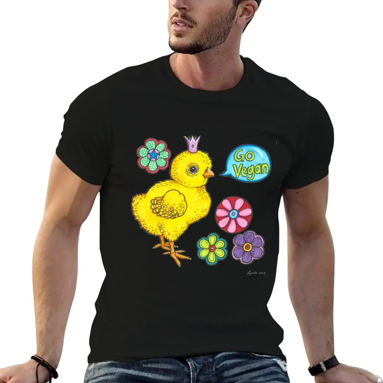 

Vegan Chick T-Shirt hippie clothes anime clothes mens white t shirts