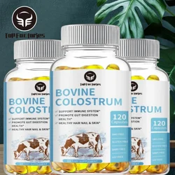 Top Factories Probiotic Bovine Colostrum Capsules Support Intestinal and Digestive Health Hair, Nails, Skin and Muscle Health