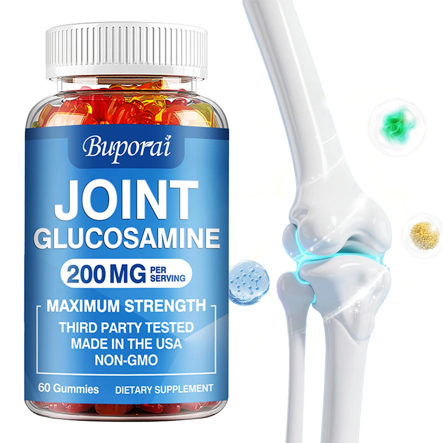 

Глюкозамин Хондроитинские жевательные конфеты — антиоксидант, силу костных суставов, поддерживает здоровые суставы, мобильность и хрящ