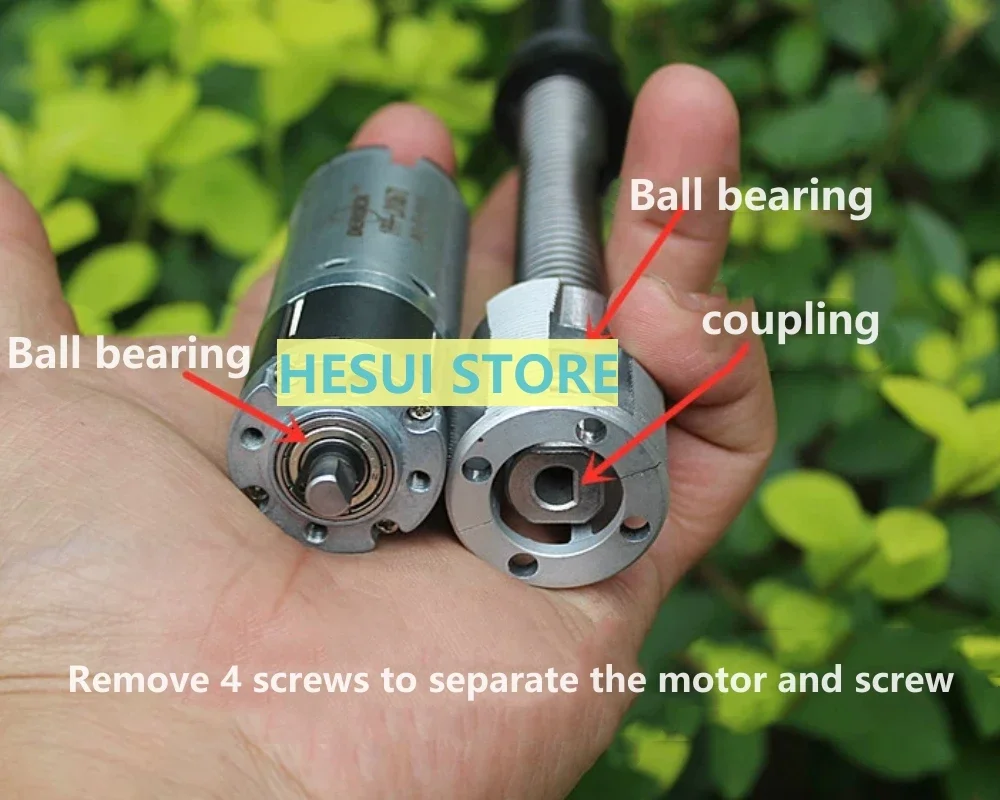 Lead screw DC motor All metal planetary gear reduction  small screw slide