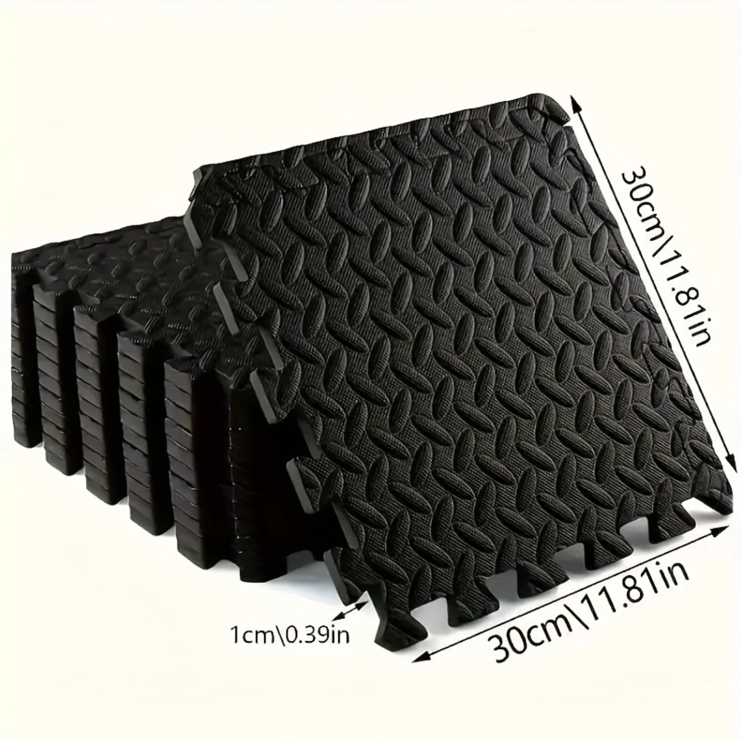 High-Density Interlocking Foam Mats - Anti-Slip, Thickened Puzzle Design - Gym, Living Room & Bedroom - Durable & Secure Fit