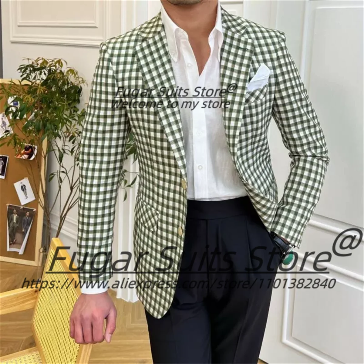 

Summer Casual Male Party Blazers Handsome Men Suits Slim Fit Notched Lapel Man Prom Tuxedos 2 Pieces Sets Fashion Ropa Hombre