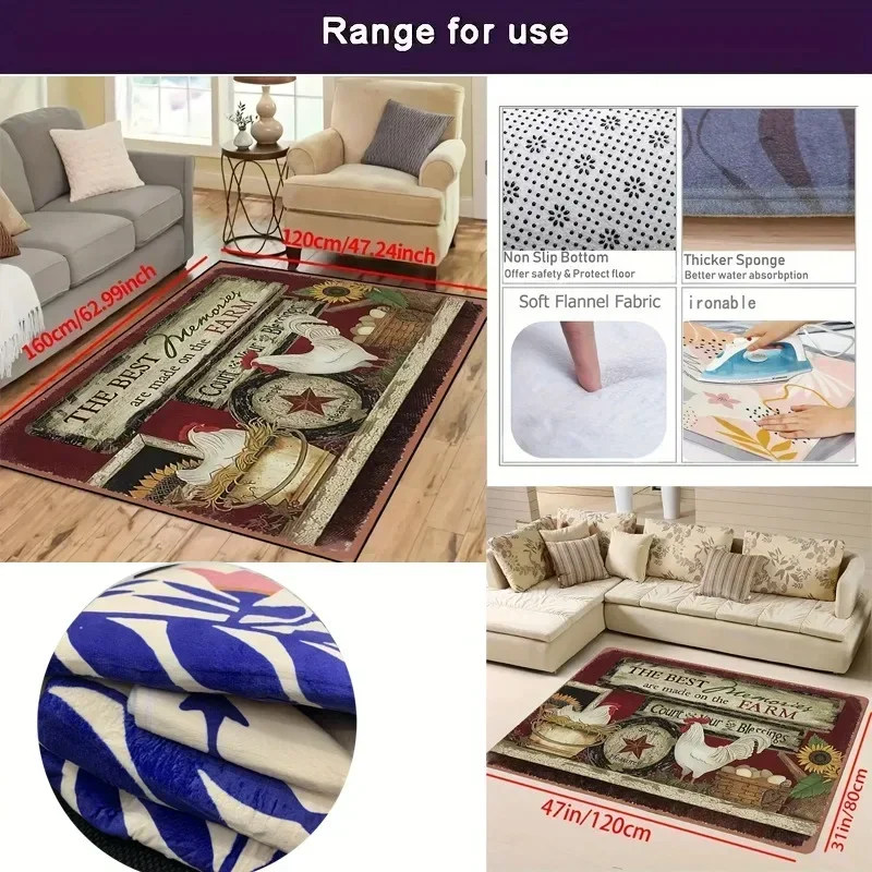 Islam Festival Rug Portable Prayer Muslim Kneeling Poly Mat Ramadan Kareem for 3D Printing Carpet Non-Slip Mats Home Decoration