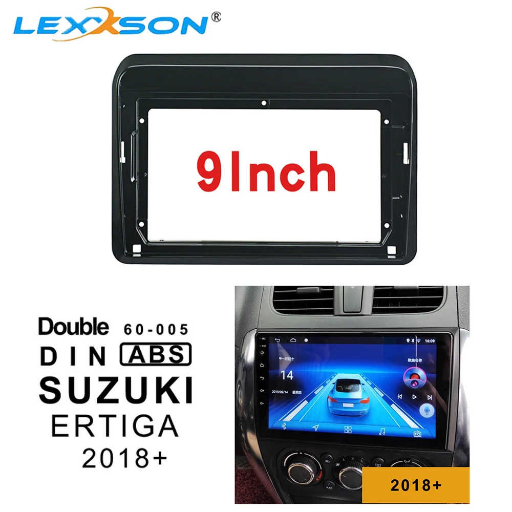 9 Inch Car Fascia For SUZUKI ERTIGA 2018+ Dashboard Installation Trim Refitting Kit Frame Surround CD DVD GPS Bezel Frame