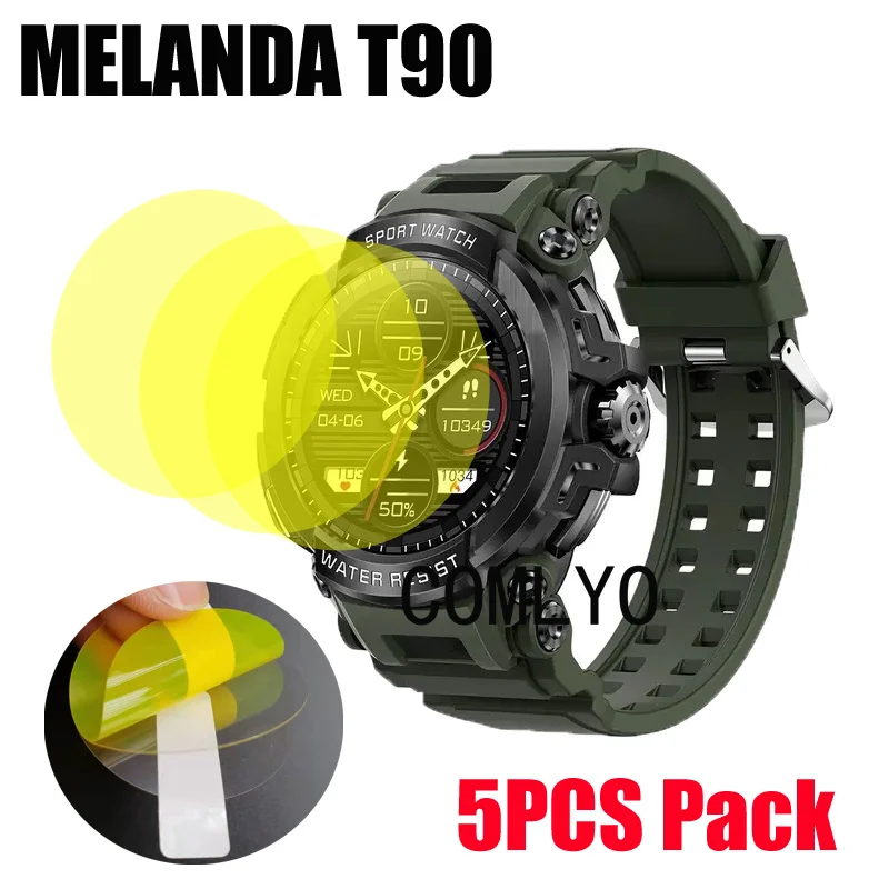 5Pcs Soft Film For MELANDA T90 Screen Protector TPU Hydrogel Unthin HD Anti-Scratch Films