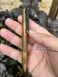 1 Piece ULTEM PEI Made Bolt Pen with Titanium Pocket Clip Wring Pen Short Version