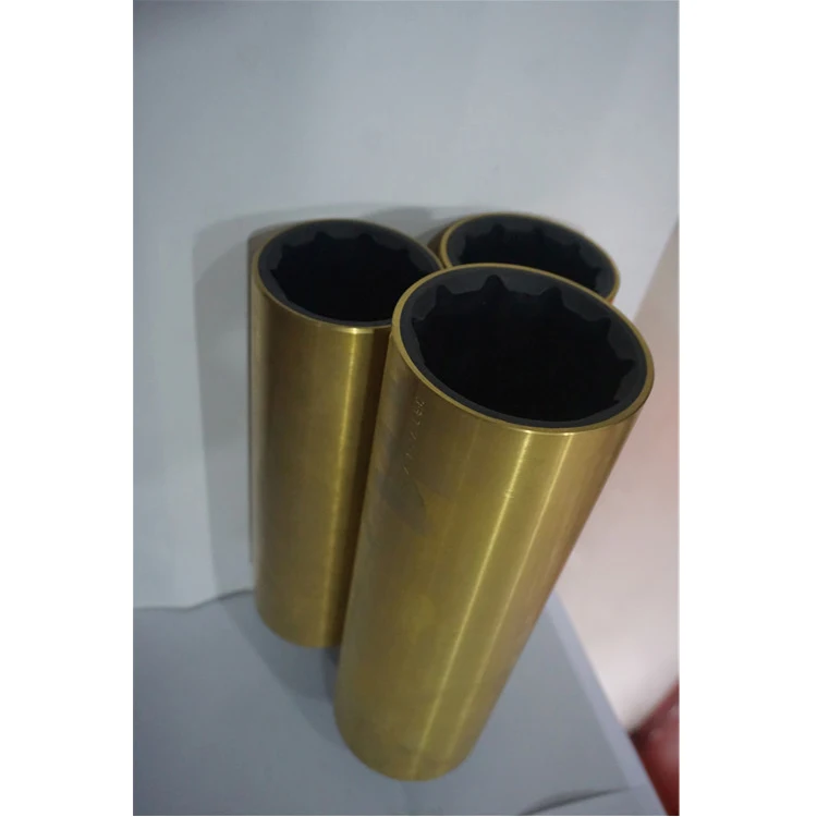 Custom made industrial brass rubber propeller shaft sleeve marine bearing