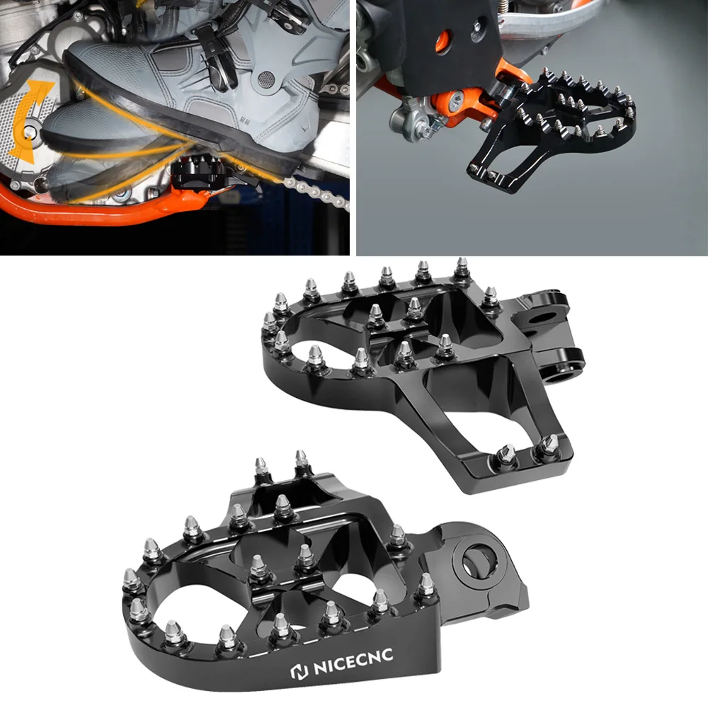 

NICECNC For KTM EXC 300 1998-2016 EXC 250 EXCF 350 EXC 450 Extender Foot Pegs Footrest SX 125 SXF 250 SXF 450 1998-2015 XCW 300