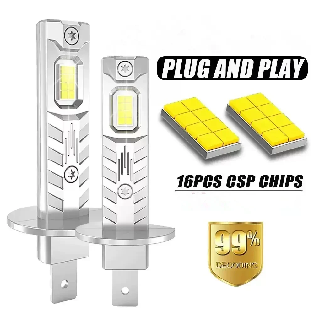 1000000LM H7 H4 H1 LED Lights 12V 24V for Car Headlight Bulb Mini Wireless Auto Lamp +800% Bright Spotlights Automobile Headlamp