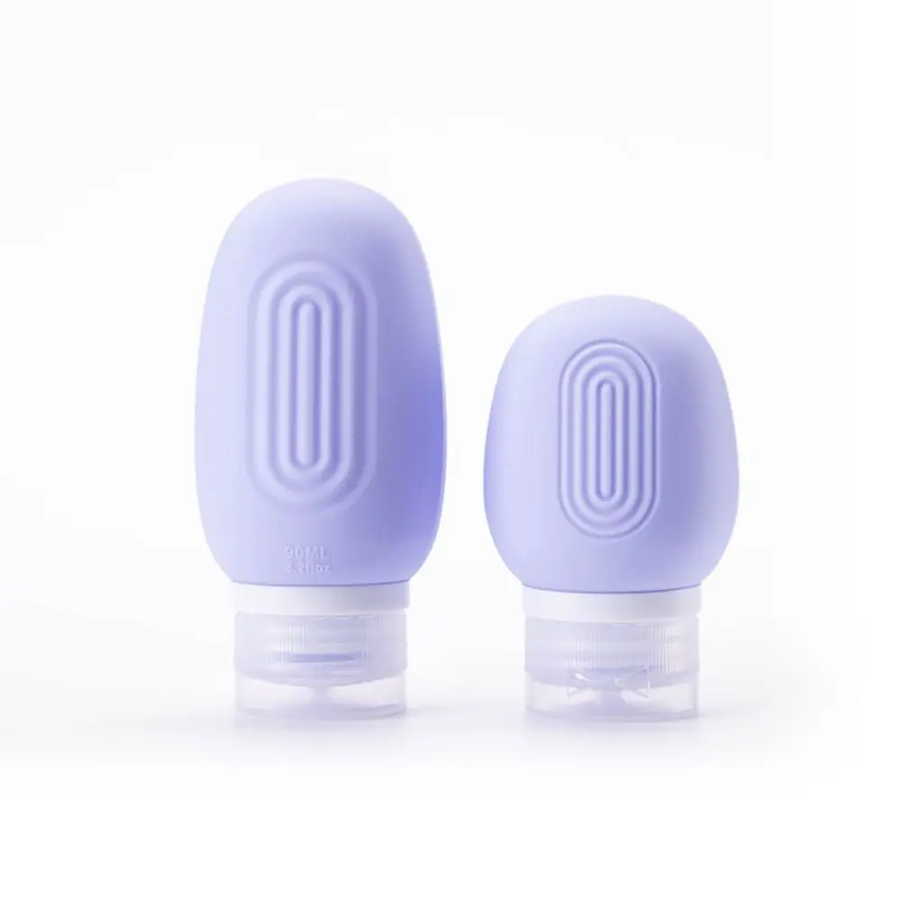 Nouveau 60/90ml bouteille vide rechargeable Silicone salle de bain presser Tube bouteille Lotion shampooing conteneur voyage Lotion shampooing bouteille