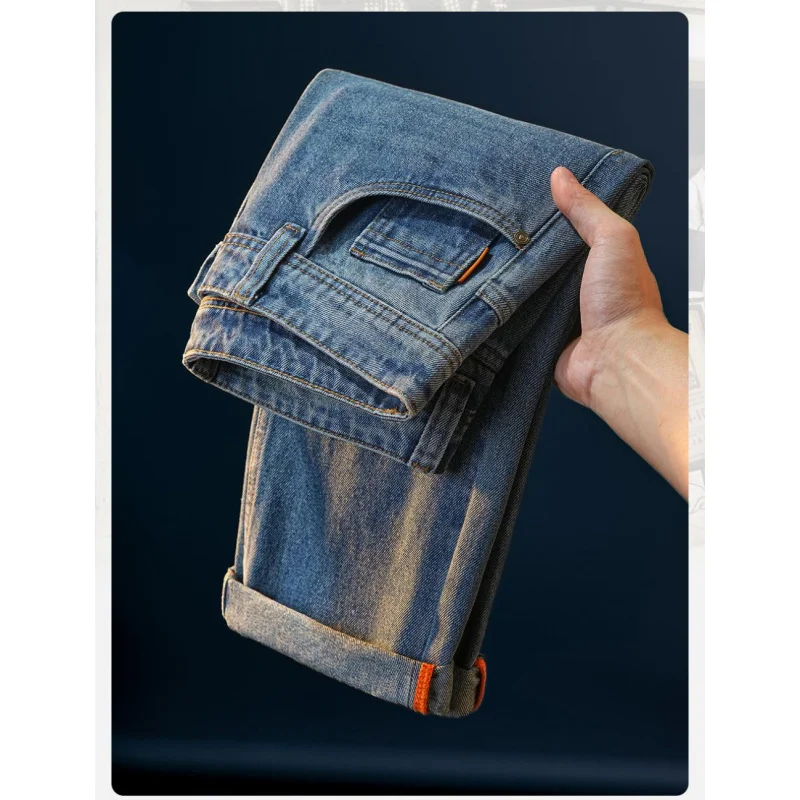 

2026 autumn jeans men's straight tube loose business trend fashionable and versatile men's casual high-end pants