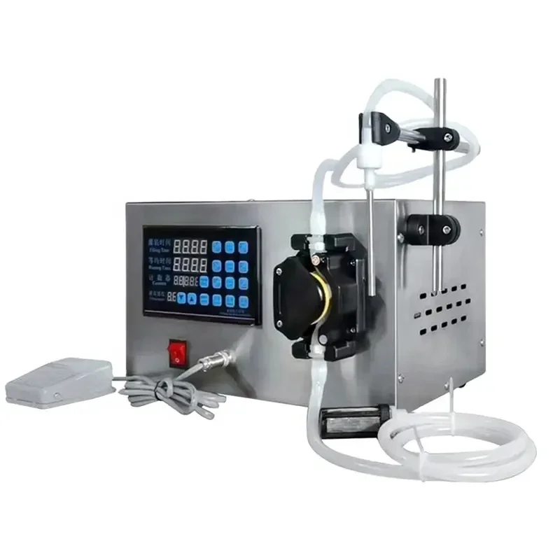 

GFK-680 Single Nozzle Automatic Pedal Control Peristaltic Pump Drive Tabletop Small Liquid Bottle Filling Machine