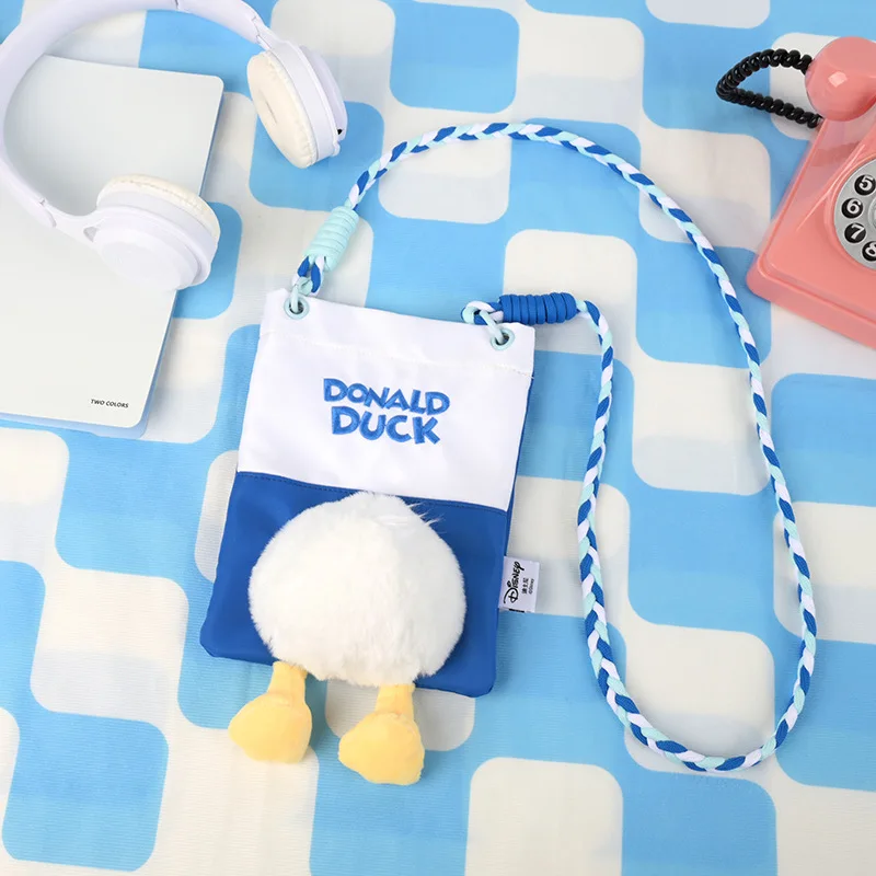 

Kawaii Disney Donald Duck Storage Bag Cute Plush Doll Duck Butt Cute Crossbody Bag Casual Mobile Phone Bag Gift for Friends