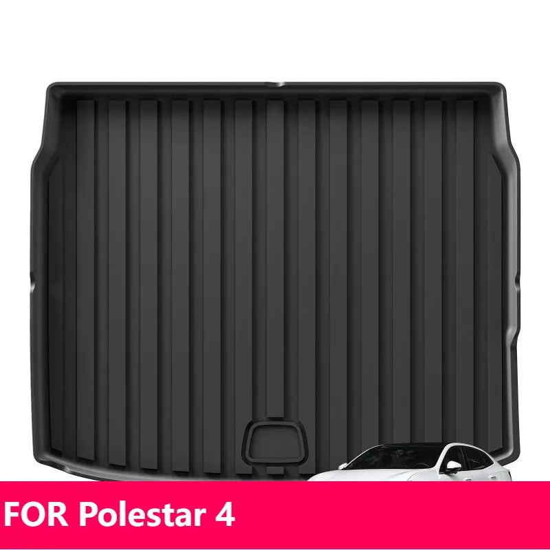 

Для Polestar 4 2023-2024 коврик в багажник TPE 3D водонепроницаемый грузовой вкладыш черный
