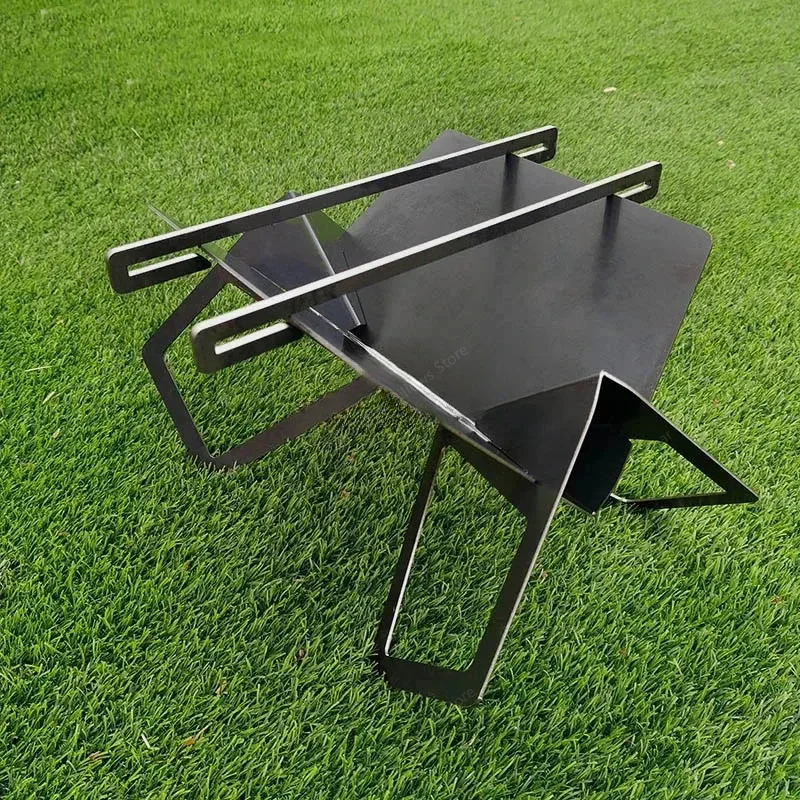 

Outdoor Small Portable Fire Pits Portable Grill Stand Bonfire Rack Modern Household Garden Brazier Simple Barbecue Camping Stove