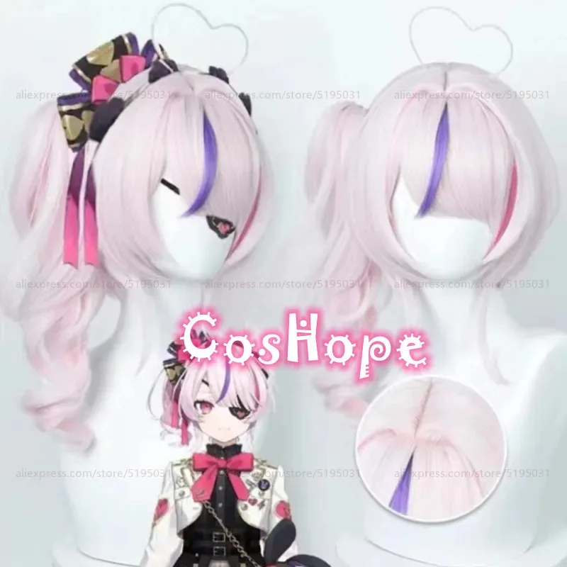 فيفي 2025 ماريا ماريونيت مع ذيل حصان الوردي تأثيري أنيمي شعر مستعار مقاومة للحرارة بيروكات صناعية هالوين #2