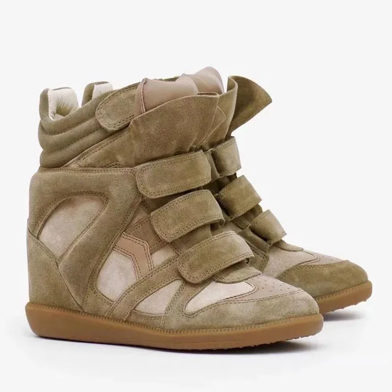 أحذية رياضية مسطحة للسيدات من جلد الغزال للخريف والشتاء من الجلد الطبيعي برباط علوي كاجوال عصرية ومتعددة الاستخدامات مقاس كبير #3