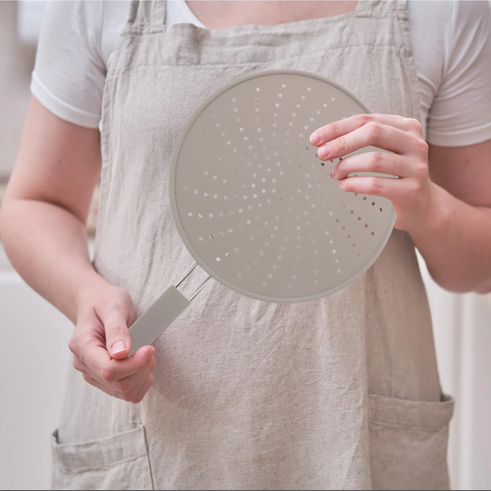 

Silicone Oil Separator Splatter Screen for Frying Pan Deep Fryer Filter Kitchen Gadget Heat Resistant Nonstick Round