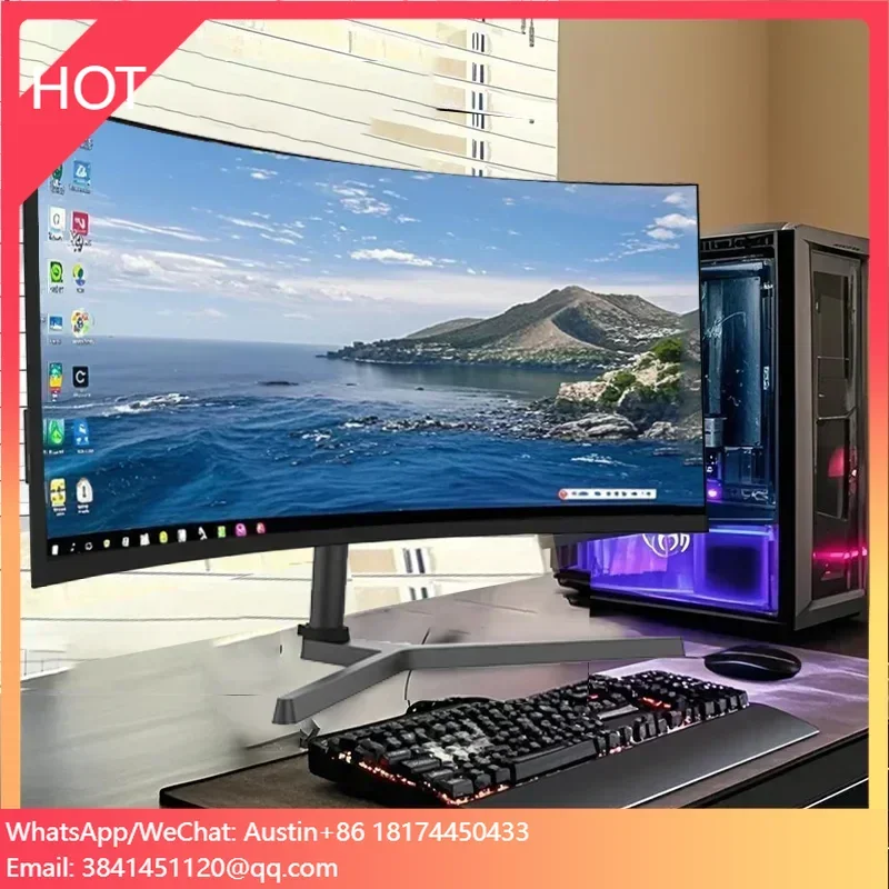 

27/30/49 Inch Curved Frameless Ultra Wide Gaming 200Hz/165Hz 1MS Response Time 5K 2K Breathing Light Effect LCD