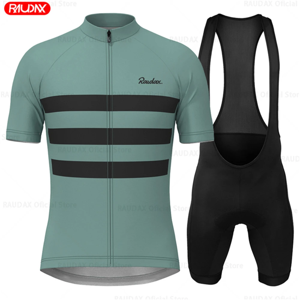 2023 Cycling Clothing Men Raudax Clothing Suit Breathable Mountain Bike Clothes Sportwears Summer Short Sleeve Cycling Jersey