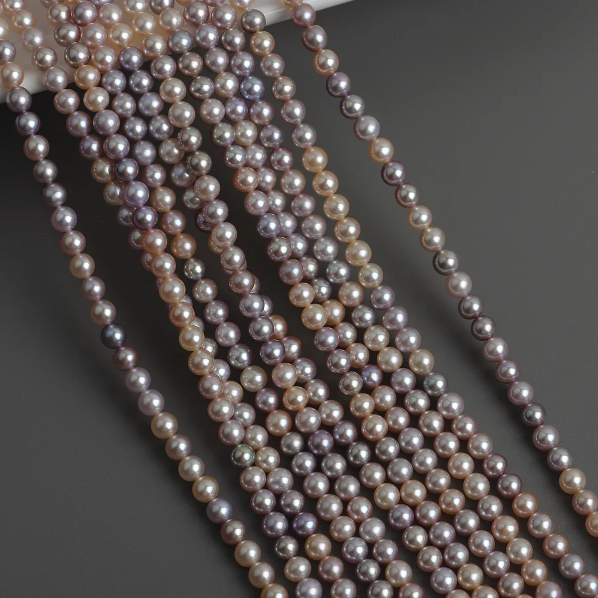 

Чрезвычайно сильные легкие круглые бусины ярких цветов диаметром 5 мм, ожерелье из натурального пресноводного жемчуга без косточек, аксессуары для самостоятельного изготовления музыки