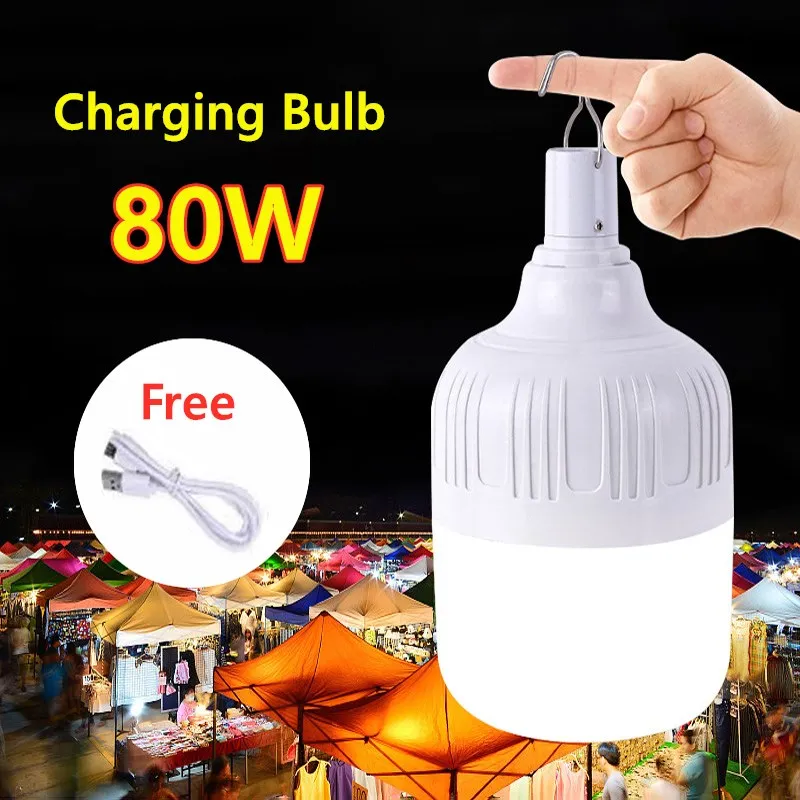 Portable Lanterna Camping Lights Rechargeable Led Light Lamp Camping Tent Lantern Emergency USB Bulb Power Tents Equipment Bulb