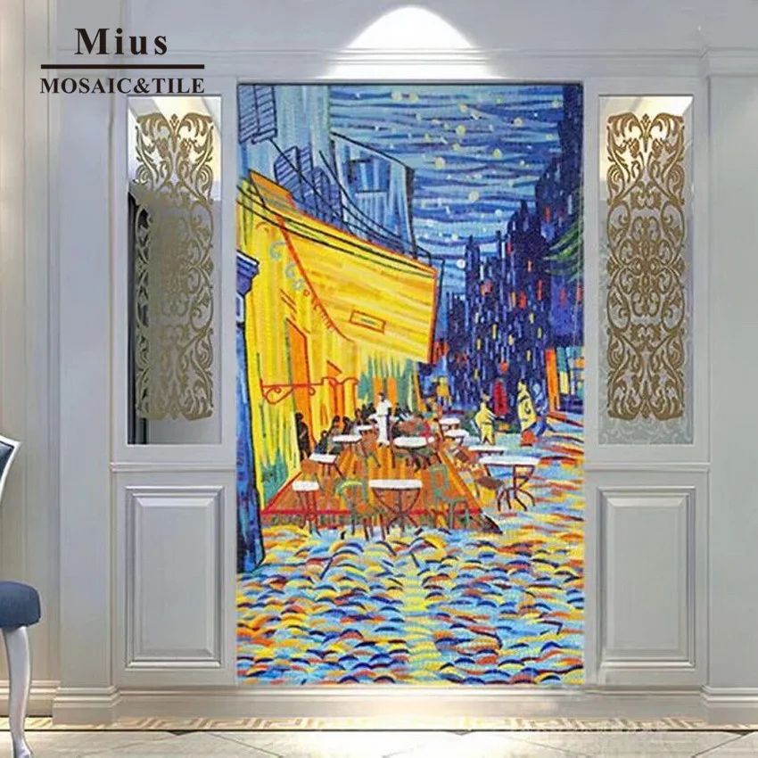 

Landscape glass Mural mosaic wall decoration