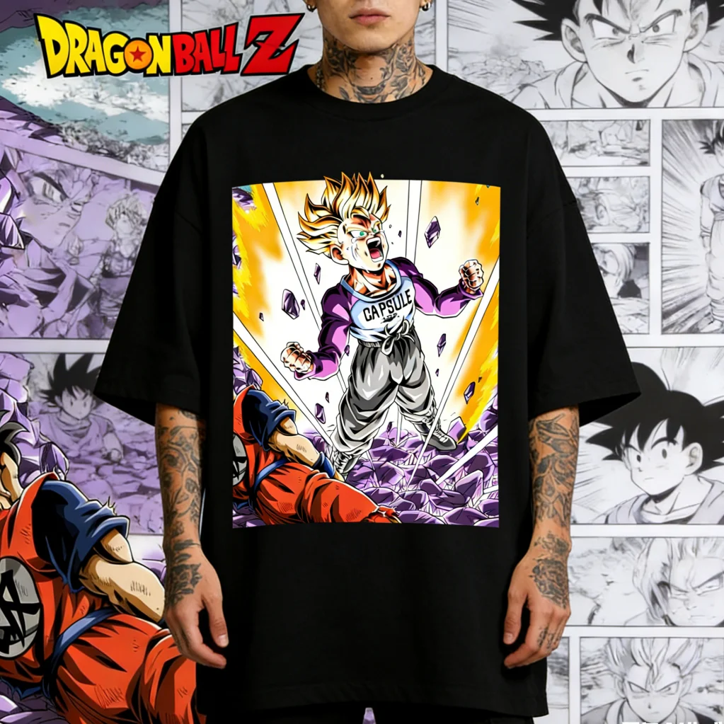 

Dragon Ball Gohan Super Saiyan 2 T-shirt Men Women Kids Size Anime Graphic Tee Japanese Streetwear Vintage Harajuku Casual Top
