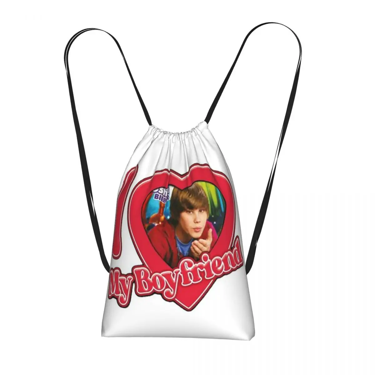 

Popular Singe Justin Bieber JBiebs Backpacks Casual Drawstring Bags Sundries Bag Book Bags for Man Woman Students