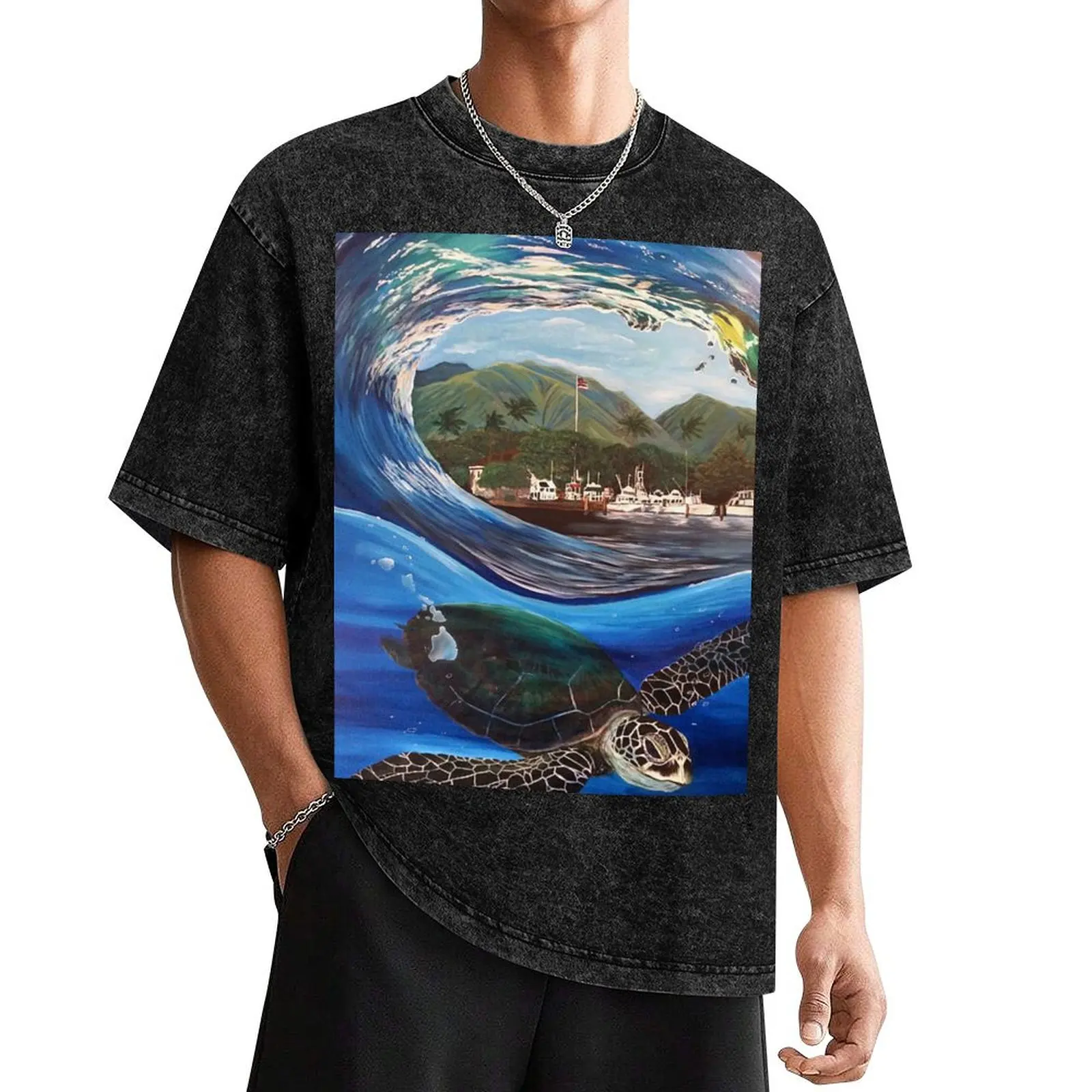 Lahaina Harbour Honu T-Shirt anime cute clothes plus size clothes korean fashion men t shirts high quality