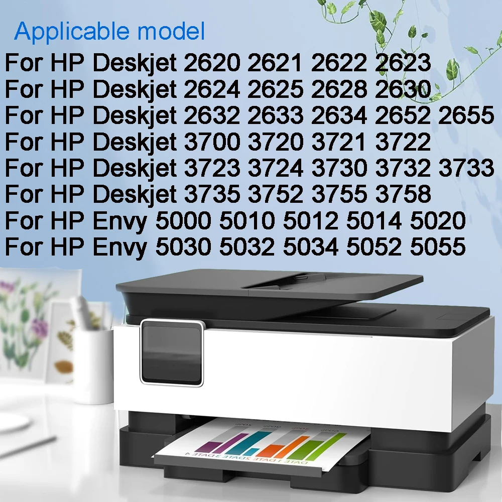 65 for HP65 XL Refillable Ink Cartridge for HP Deskjet 2620 2621 2622 2623 2624 2625 2628 2630 2632 2633 2634 2652 3721 Printers