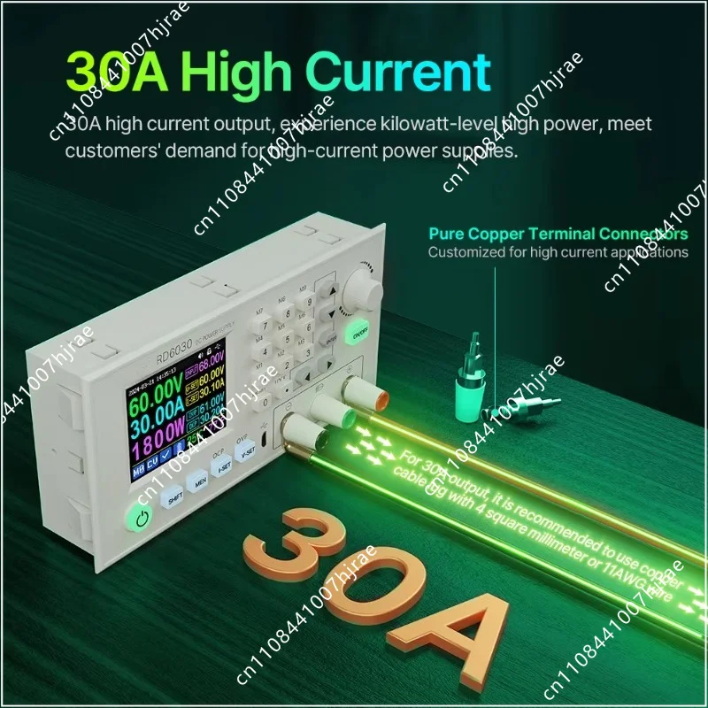 DR6030 DC-DC Step Down Stabilized Lab Power Module 60V 30A Adjustable Voltage Converter For Model Making Battery Charging Test