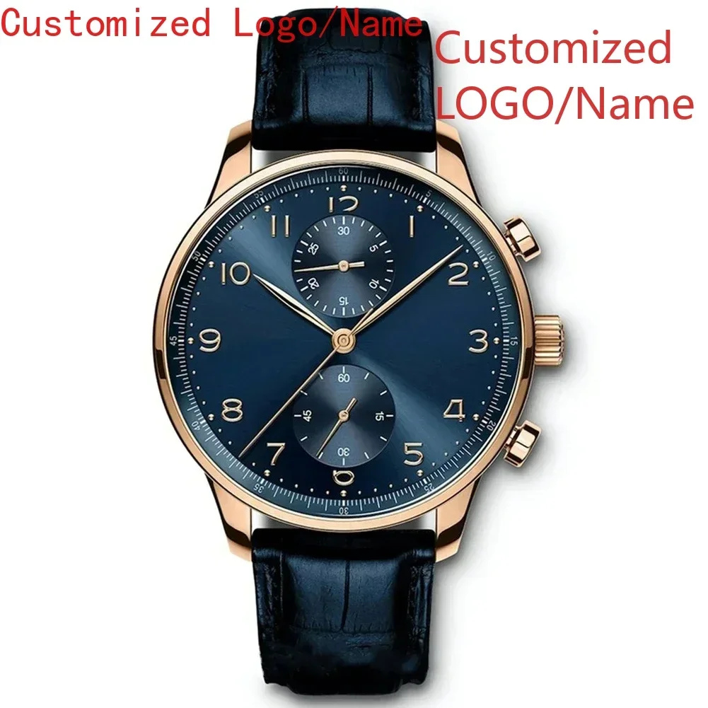 

A191 Store Luxury Automatic Mechanical Watch Men Watches Stainless Steel Portugales Rose Gold Black Blue Leather White Dial