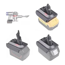 Adaptador convertidor de batería para aspiradora, accesorio para Makita/Dewalt/Milwaukee/Bosch/Ryobi, batería de iones de litio de 18V, para Dyson V6 V7 V8 Animal