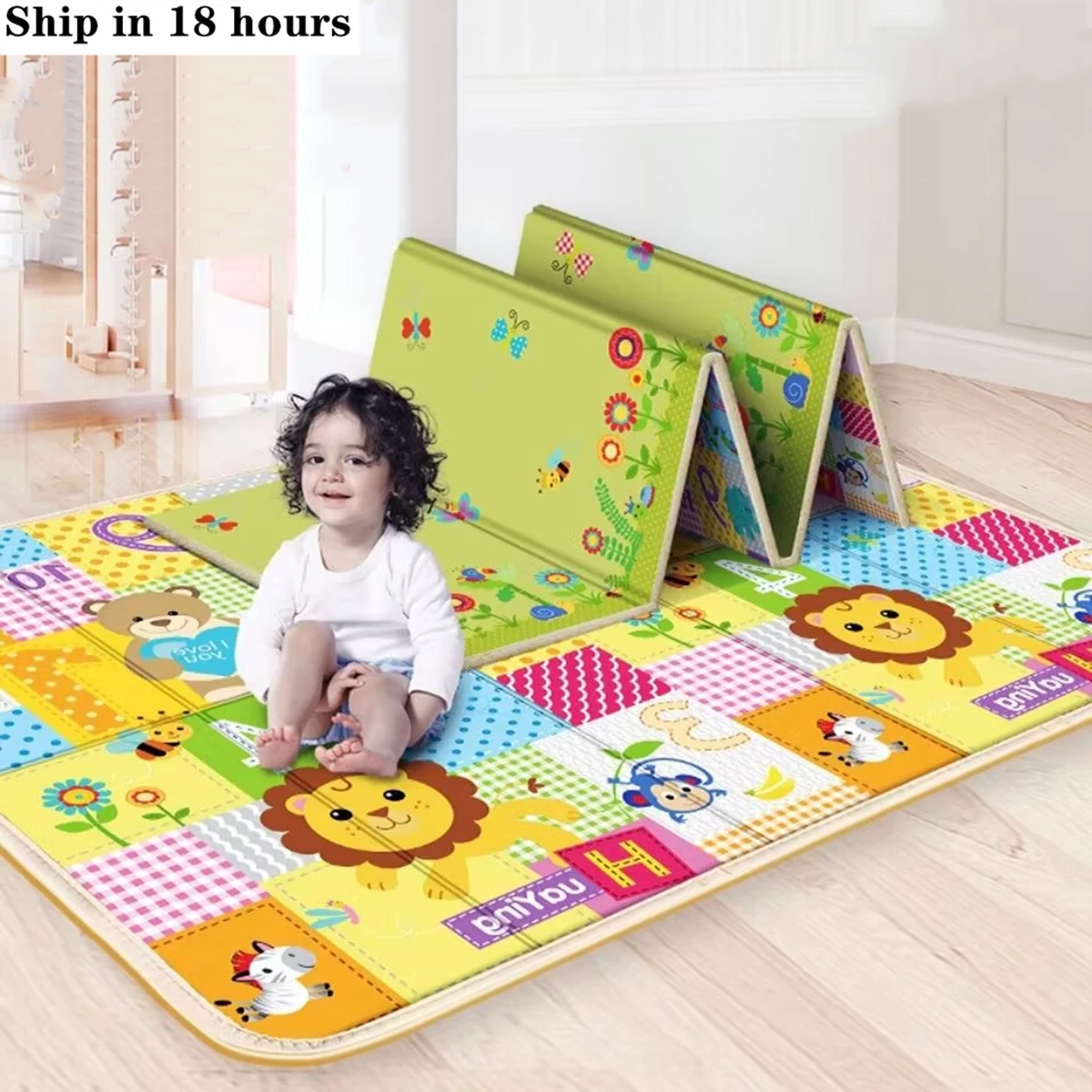 

Foldable Baby Play Mat Non-Toxic Educational Children's Carpet in The Nursery Climbing Pad Kids Rug Activitys Games Toys 180*100