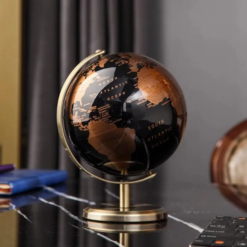 Globe ornaments, living room light luxury, high-end entrance decoration, office ornaments, opening housewarming gifts, business